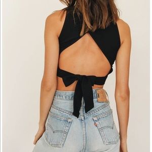 L.A. desert tie back top